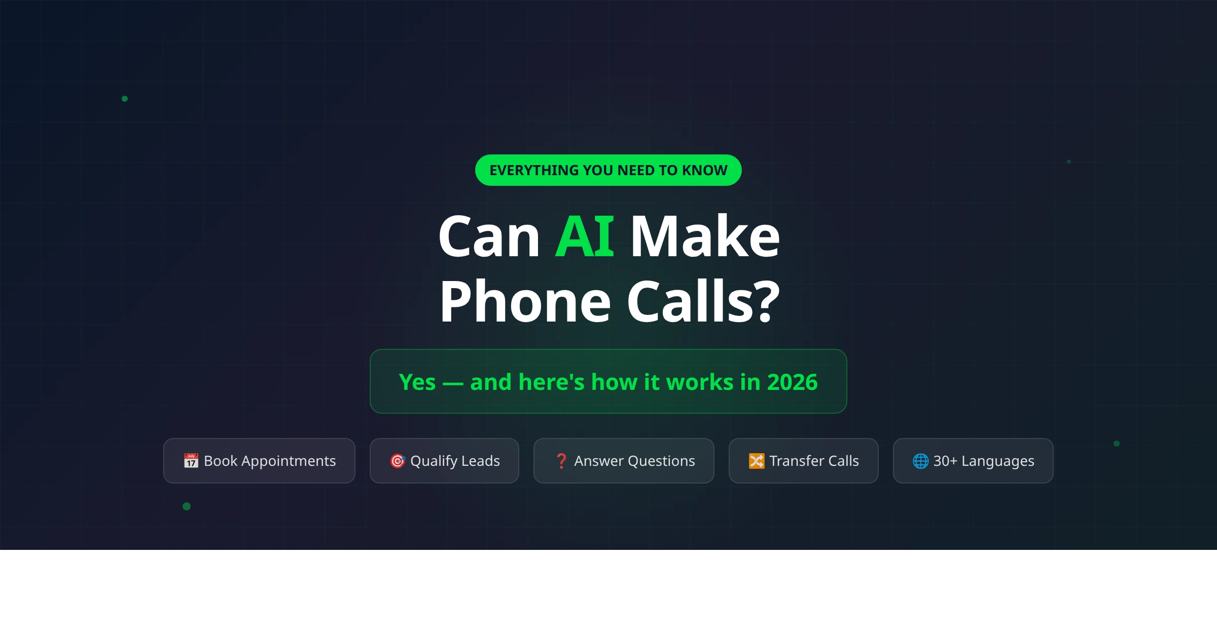 Can AI Make Phone Calls? Everything You Need to Know in 2026